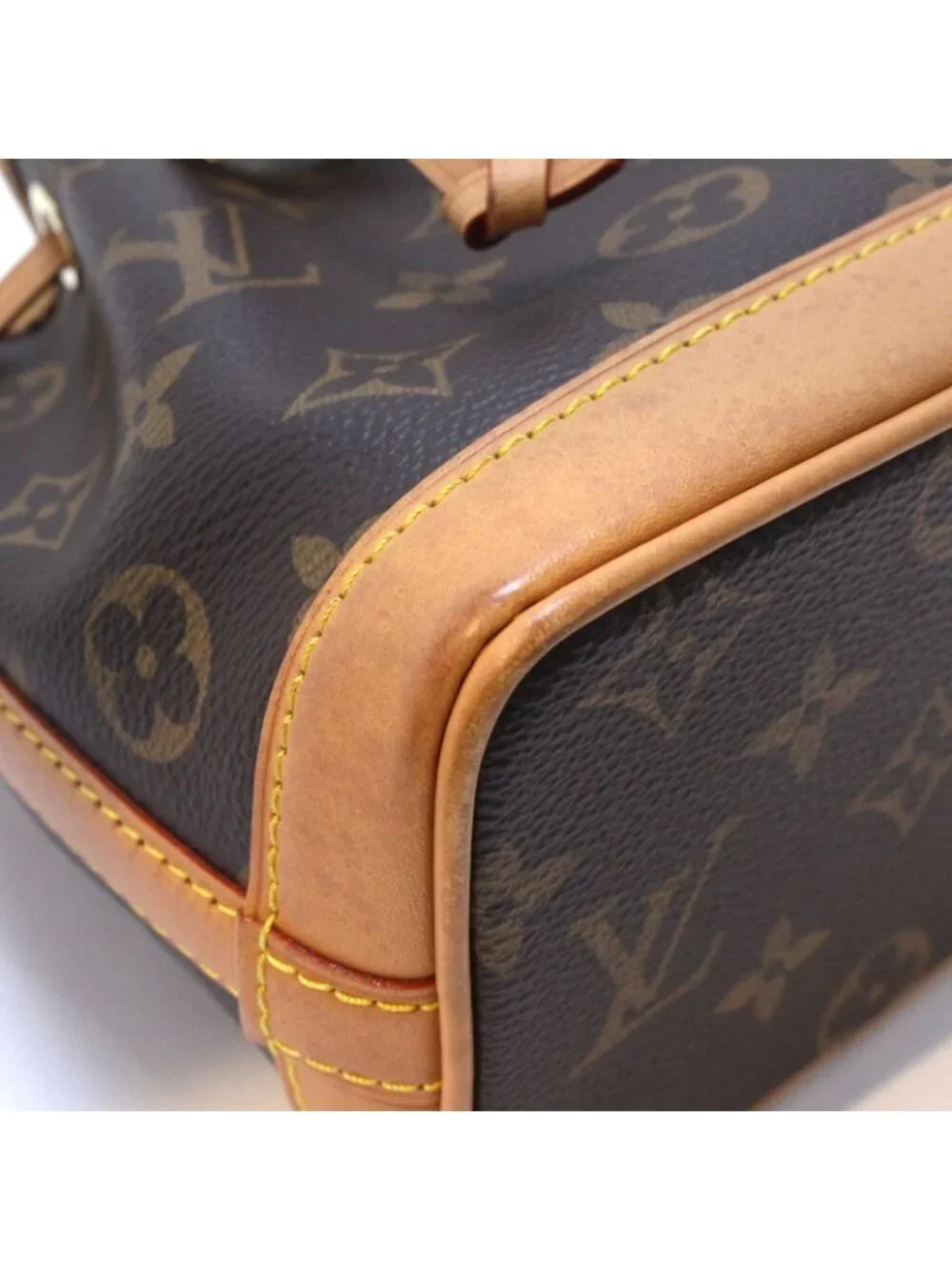 Louis Vuitton Nano Noe Monogram Shoulder Bag Canvas